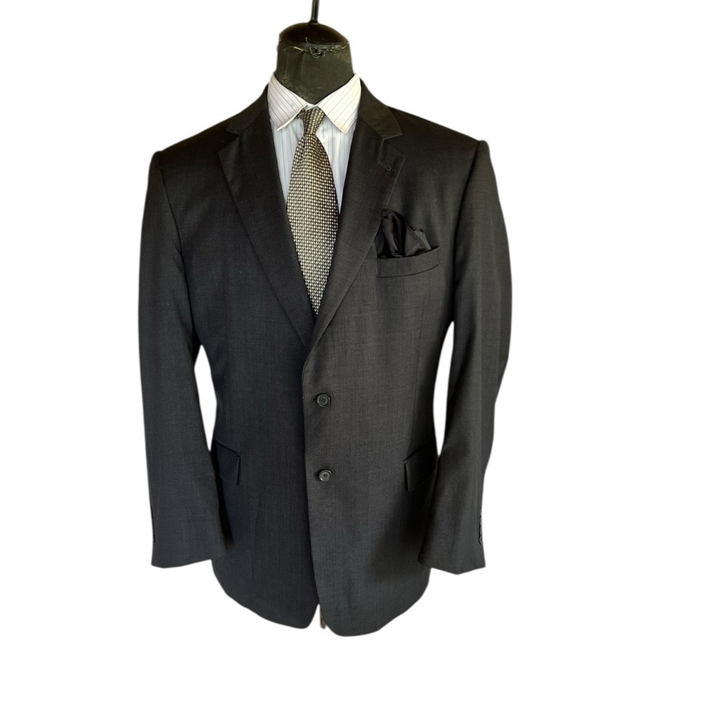 Jos. A. Bank Black Sport Coat with Notched Lapel☑️